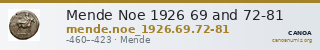 Mende Noe 1926 69 and 72-81 — CANOA