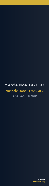 Mende Noe 1926 82 — CANOA