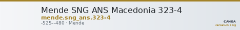 Mende SNG ANS Macedonia 323-4 — CANOA