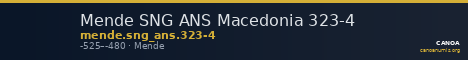 Mende SNG ANS Macedonia 323-4 — CANOA