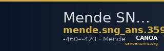 Mende SNG ANS Macedonia 359 — CANOA