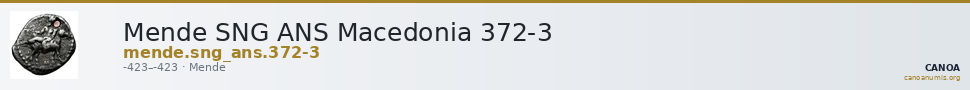 Mende SNG ANS Macedonia 372-3 — CANOA