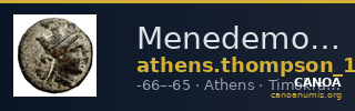 Menedemos Athens Thompson 1961 1241-1244 — CANOA