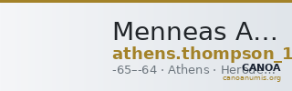 Menneas Athens Thompson 1961 1245 — CANOA