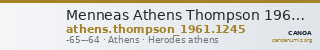 Menneas Athens Thompson 1961 1245 — CANOA