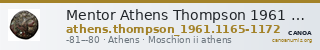 Mentor Athens Thompson 1961 1165-1172 — CANOA