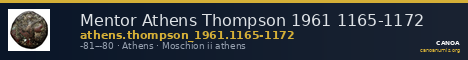 Mentor Athens Thompson 1961 1165-1172 — CANOA