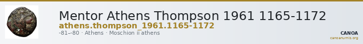Mentor Athens Thompson 1961 1165-1172 — CANOA