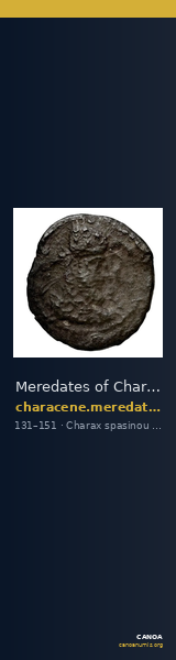 Meredates of Characene Charax Spasinou BMC Characene pl. 47, 7-15 — CANOA