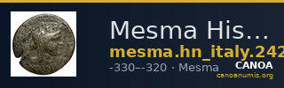Mesma Historia Numorum Italy 2424-25 — CANOA