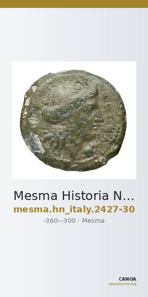Mesma Historia Numorum Italy 2427-30 — CANOA
