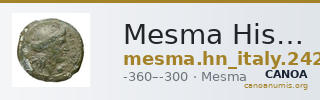 Mesma Historia Numorum Italy 2427-30 — CANOA