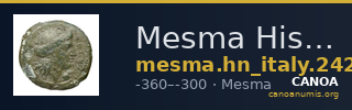 Mesma Historia Numorum Italy 2427-30 — CANOA