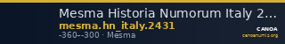 Mesma Historia Numorum Italy 2431 — CANOA