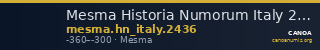Mesma Historia Numorum Italy 2436 — CANOA
