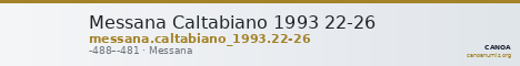 Messana Caltabiano 1993 22-26 — CANOA