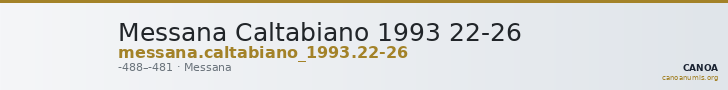 Messana Caltabiano 1993 22-26 — CANOA