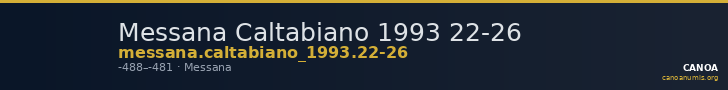 Messana Caltabiano 1993 22-26 — CANOA
