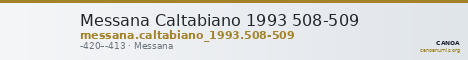 Messana Caltabiano 1993 508-509 — CANOA