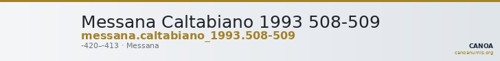 Messana Caltabiano 1993 508-509 — CANOA