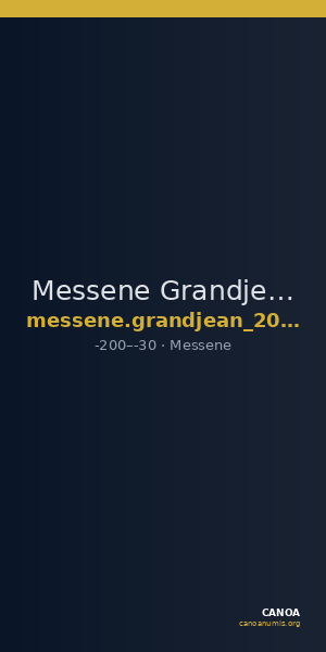 Messene Grandjean 2003 Série Xµ — CANOA