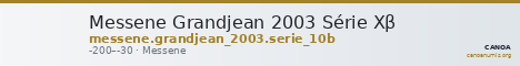 Messene Grandjean 2003 Série Xβ — CANOA