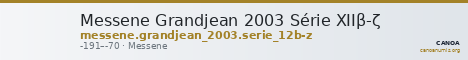 Messene Grandjean 2003 Série XIIβ-ζ — CANOA