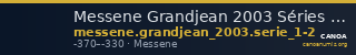 Messene Grandjean 2003 Séries I-II — CANOA