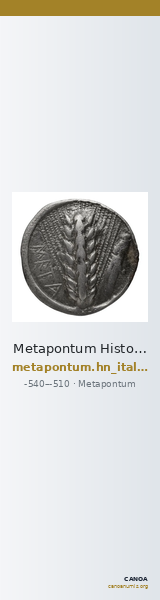 Metapontum Historia Numorum Italy 1459 — CANOA
