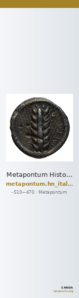 Metapontum Historia Numorum Italy 1482-3 — CANOA