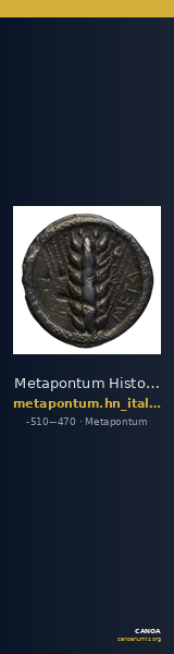 Metapontum Historia Numorum Italy 1482-3 — CANOA