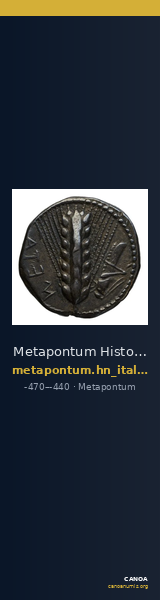 Metapontum Historia Numorum Italy 1484-6 — CANOA