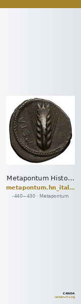 Metapontum Historia Numorum Italy 1496 — CANOA