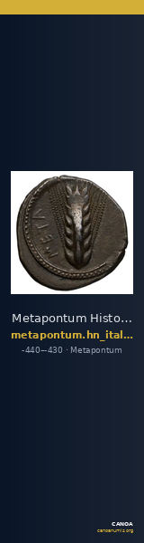Metapontum Historia Numorum Italy 1496 — CANOA