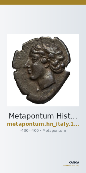 Metapontum Historia Numorum Italy 1510-14 — CANOA
