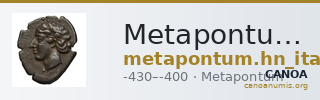 Metapontum Historia Numorum Italy 1510-14 — CANOA
