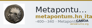 Metapontum Historia Numorum Italy 1515-22 — CANOA