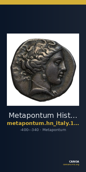 Metapontum Historia Numorum Italy 1528-30 — CANOA