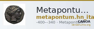 Metapontum Historia Numorum Italy 1528-30 — CANOA