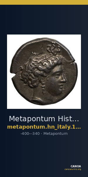 Metapontum Historia Numorum Italy 1535-51 — CANOA