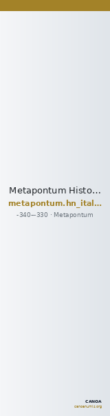 Metapontum Historia Numorum Italy 1566 — CANOA