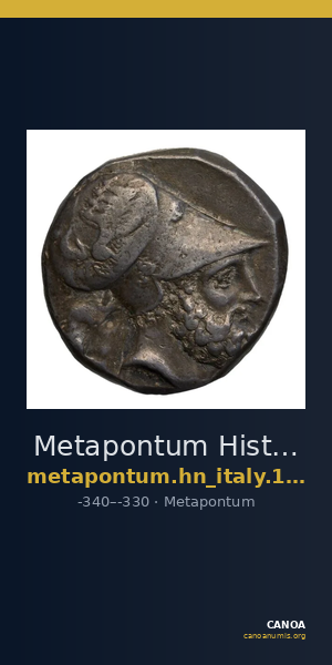 Metapontum Historia Numorum Italy 1574 — CANOA