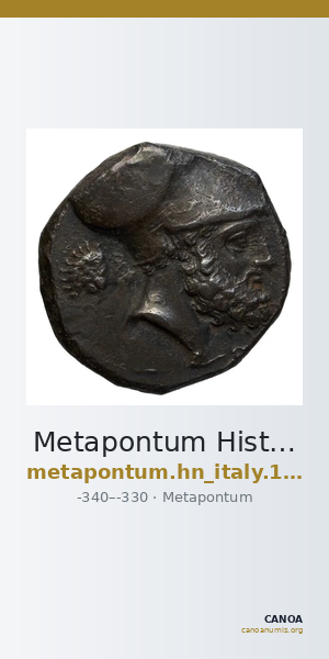 Metapontum Historia Numorum Italy 1575-7 — CANOA