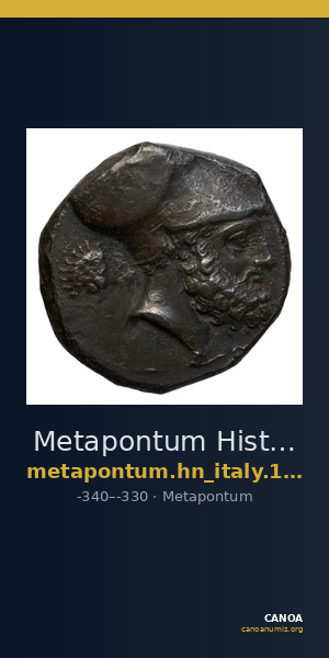 Metapontum Historia Numorum Italy 1575-7 — CANOA