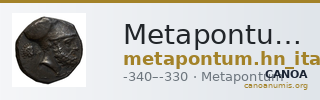Metapontum Historia Numorum Italy 1575-7 — CANOA