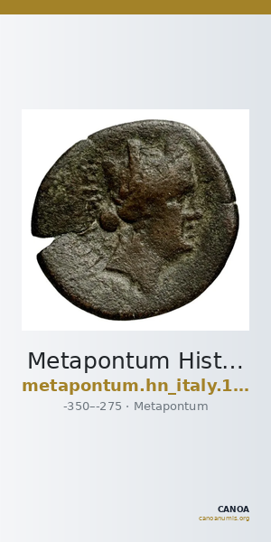 Metapontum Historia Numorum Italy 1667 — CANOA