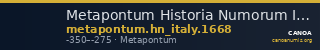 Metapontum Historia Numorum Italy 1668 — CANOA
