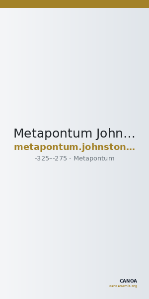 Metapontum Johnston_1989 F21 — CANOA