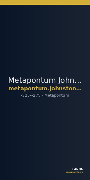 Metapontum Johnston_1989 F21 — CANOA