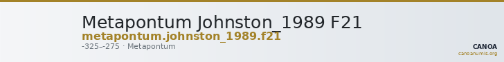 Metapontum Johnston_1989 F21 — CANOA